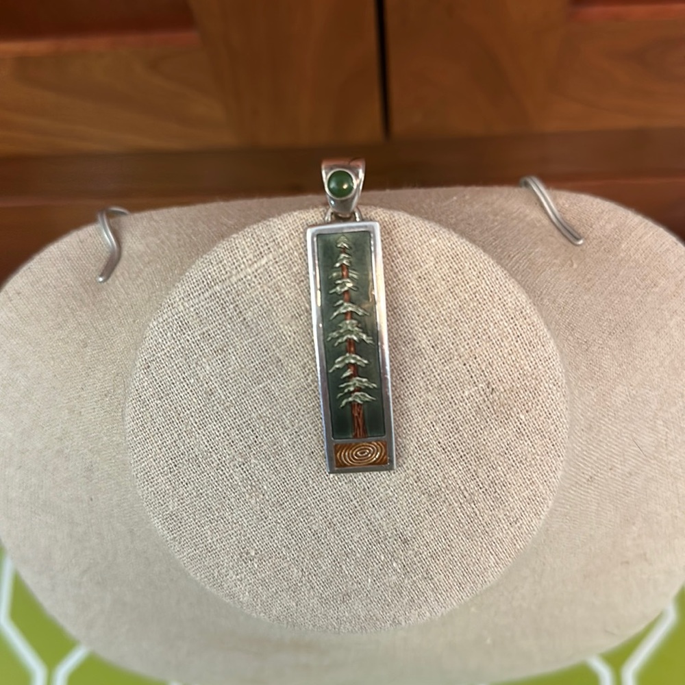 Silver and Enamel Pendant